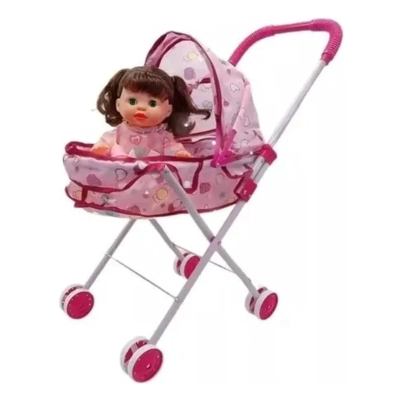 JUGUETE COCHE CUNA CON MUÑECA - 4
