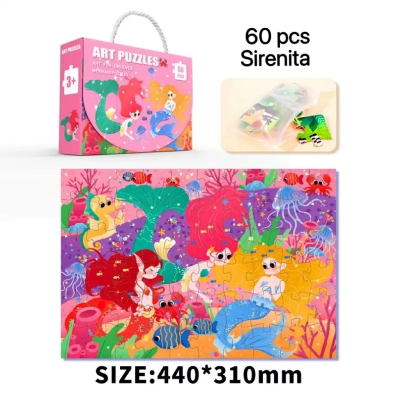 PUZZLE 60 PIEZAS SIRENA - 3