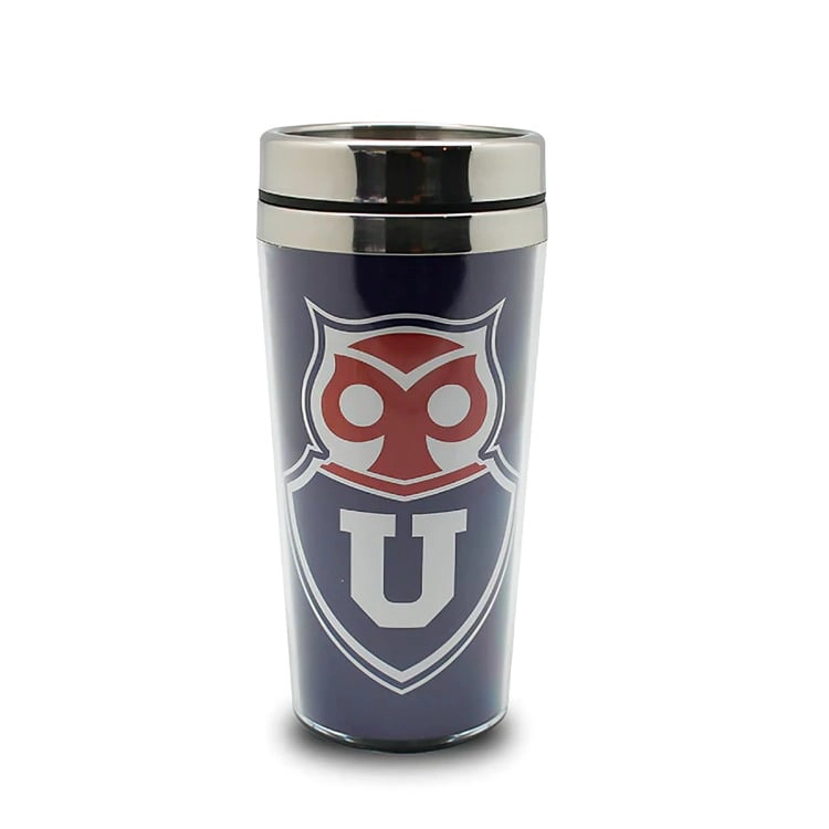 MUG TERMICO LOGO PLATEADO U DE CHILE - 3