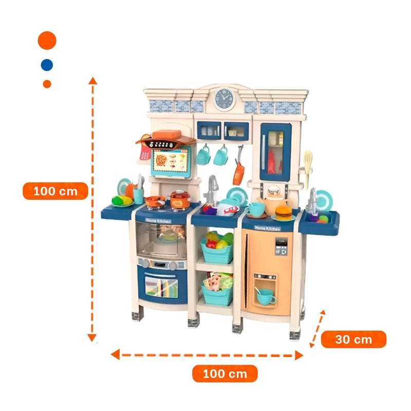 COCINA 1METRO X 1METRO (108PCS) AZUL - 4
