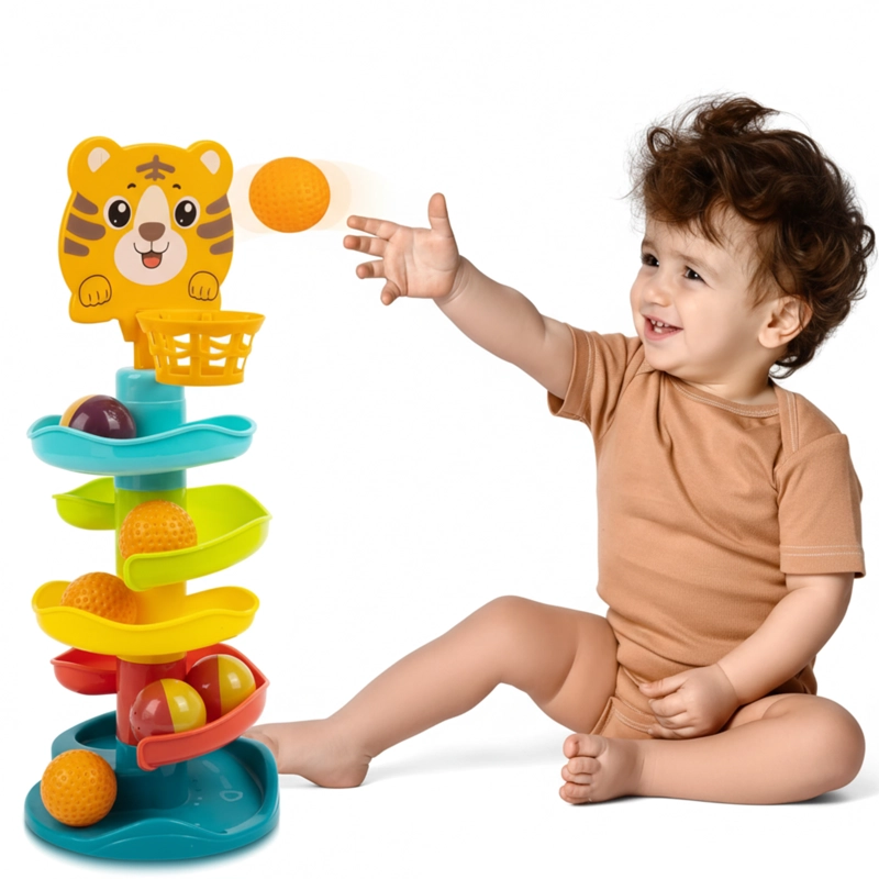 TOBOGAN CON PELOTA DIDACTICA DE BEBE - 5