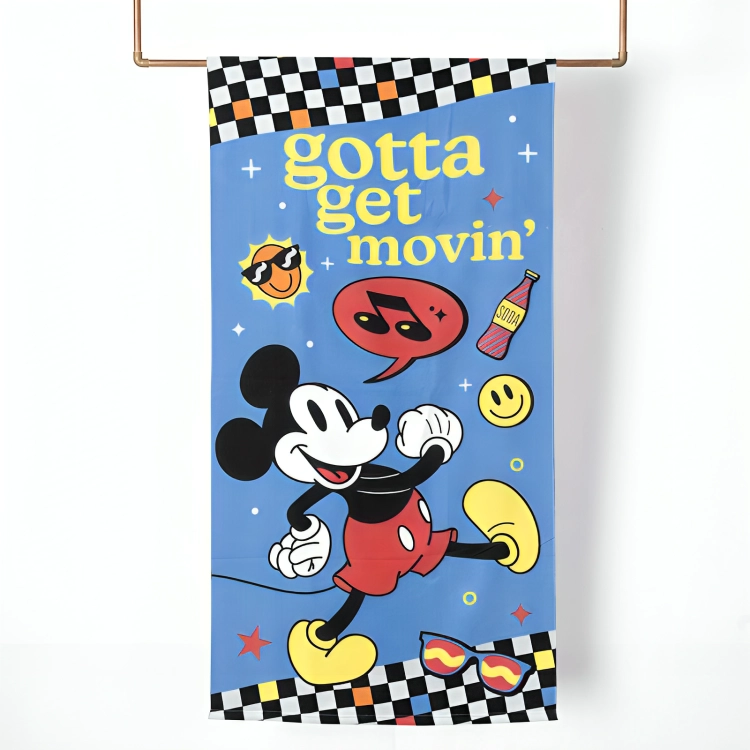 SET TOALLA DE PLAYA 70×140 CM. + FRISBEE / MICKEY MOVIN – MASHINI - 2