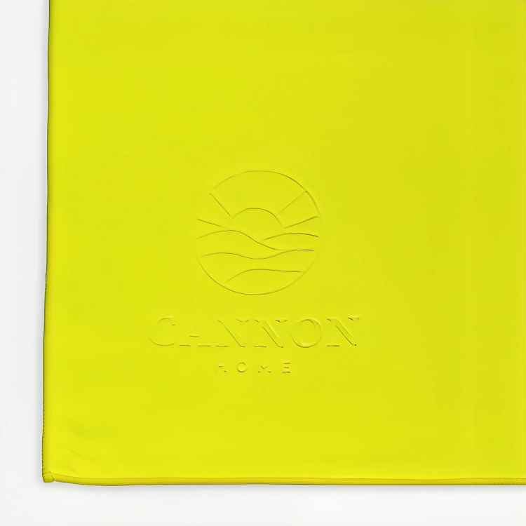 TOALLA DE PLAYA 380GR. FLUOR 80X160CM. / AMARILLO – CANNON - 2