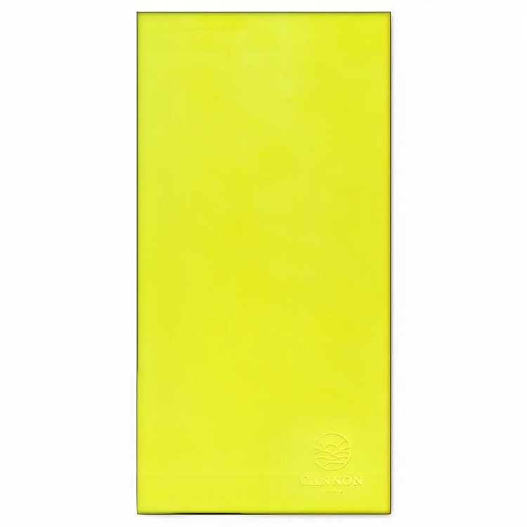 TOALLA DE PLAYA 380GR. FLUOR 80X160CM. / AMARILLO – CANNON - 3