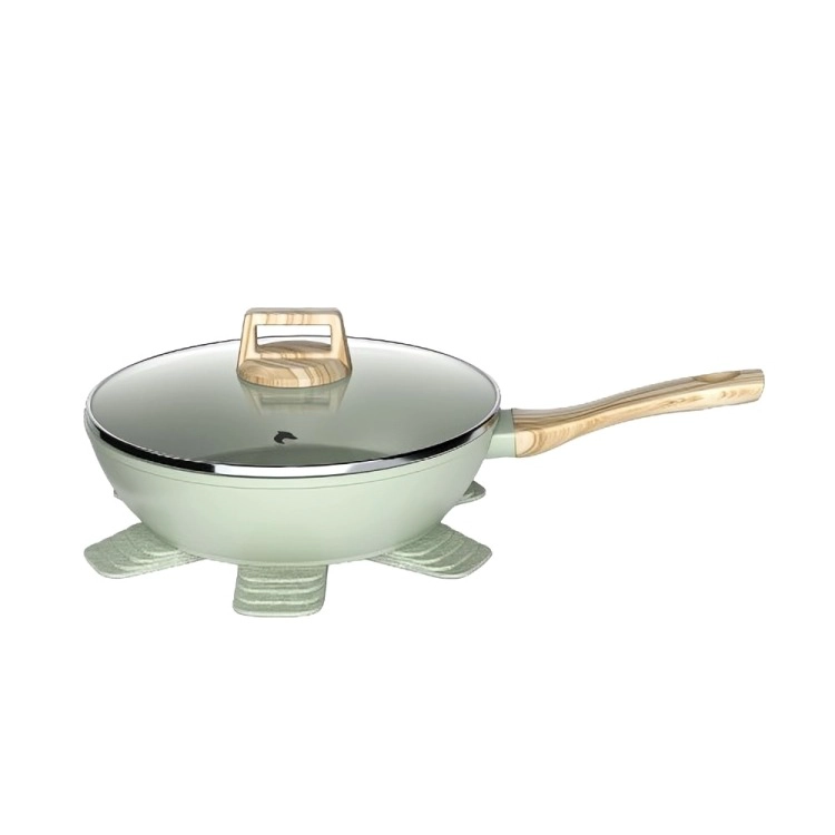 BATERIA COCINA 14 PZS ALUMINIO FORJADO ANTIADHERENTE FLOW VERDE - 4