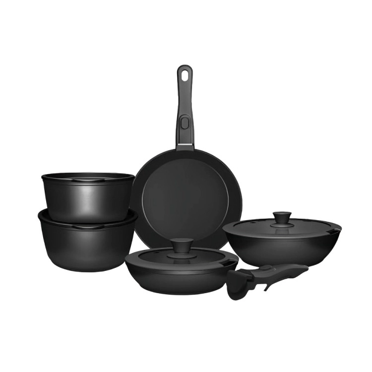 BATERIA DE COCINA 11 PIEZAS ALUMINIO FORJADO SNAP-ON BLACK - 6