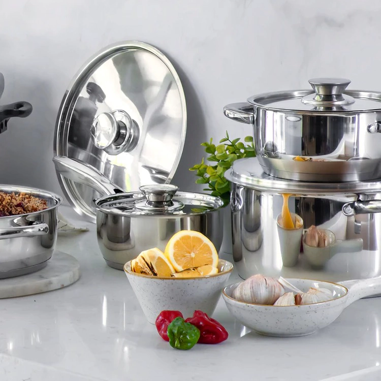 BATERIA DE COCINA 10 PIEZAS ACERO INOXIDABLE WENS 480-10SS - 2