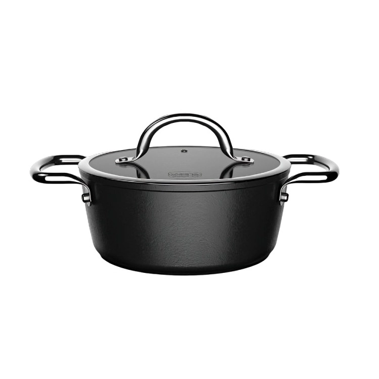 BATERIA DE COCINA 6 PIEZAS ALUMINIO FORJADO BLACK - 1