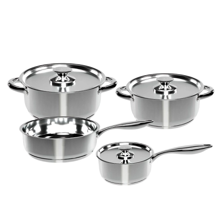 BATERIA DE COCINA 7 PIEZAS ACERO INOXIDABLE 450-7SS - 5