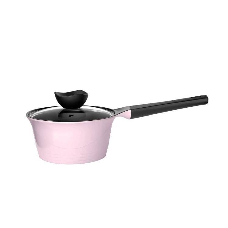 BATERIA COCINA ALUMINIO FUNDIDO 7 PIEZAS FORTIS PINK - 1