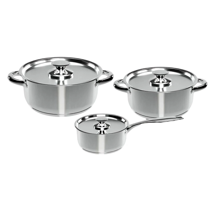 BATERIA DE COCINA WENS ACERO INOXIDABLE 6 PCS - 2