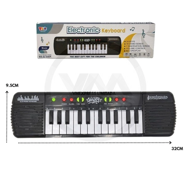 PACK X 3 PIANO CHICO 24 TECLASINSTRUMENTO MUSICAL DE JUGUETE - 1