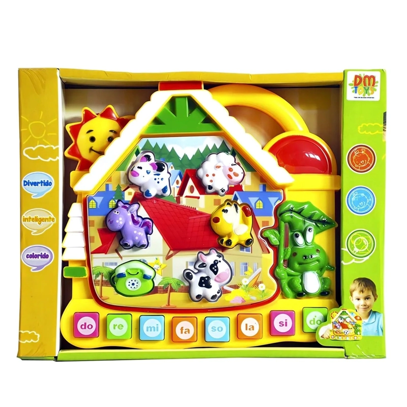 PACK X 3 PIANO CARICATURA CASITA SOL ANIMALES - 2