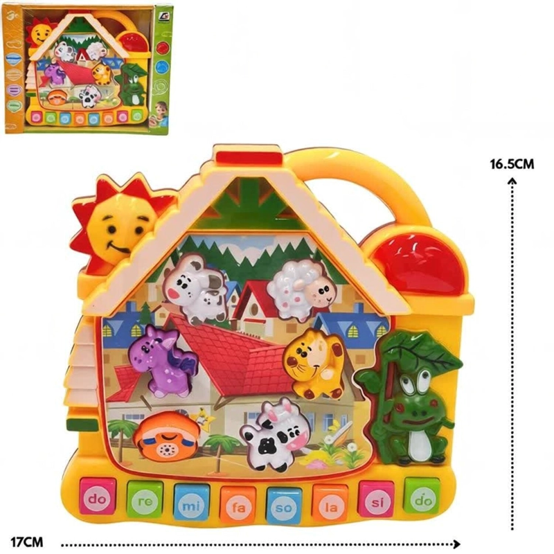 PACK X 3 PIANO CARICATURA CASITA SOL ANIMALES - 6
