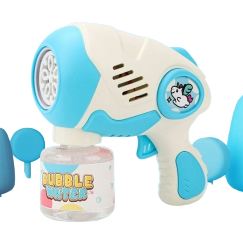 PACK X 3 JUGUETE LANZA BURBUJA UNICORNIO CELESTE - 3
