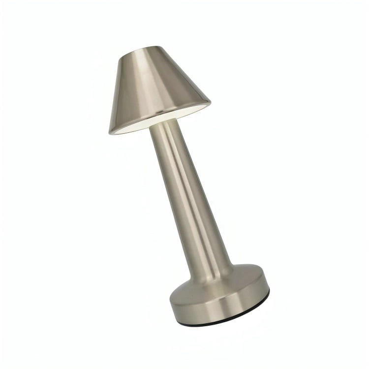 LAMPARA DE MESA TOUCH LED RECARGABLE USB PLATEADA - 3