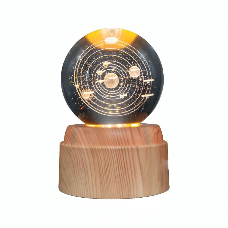 LAMPARA BOLA DE CRISTAL LED  SISTEMA SOLAR - 4
