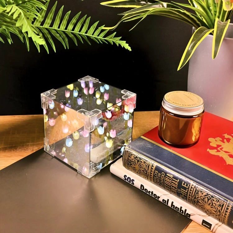 LAMPARA CUBO LED DECORATIVA TULIPAN - 3