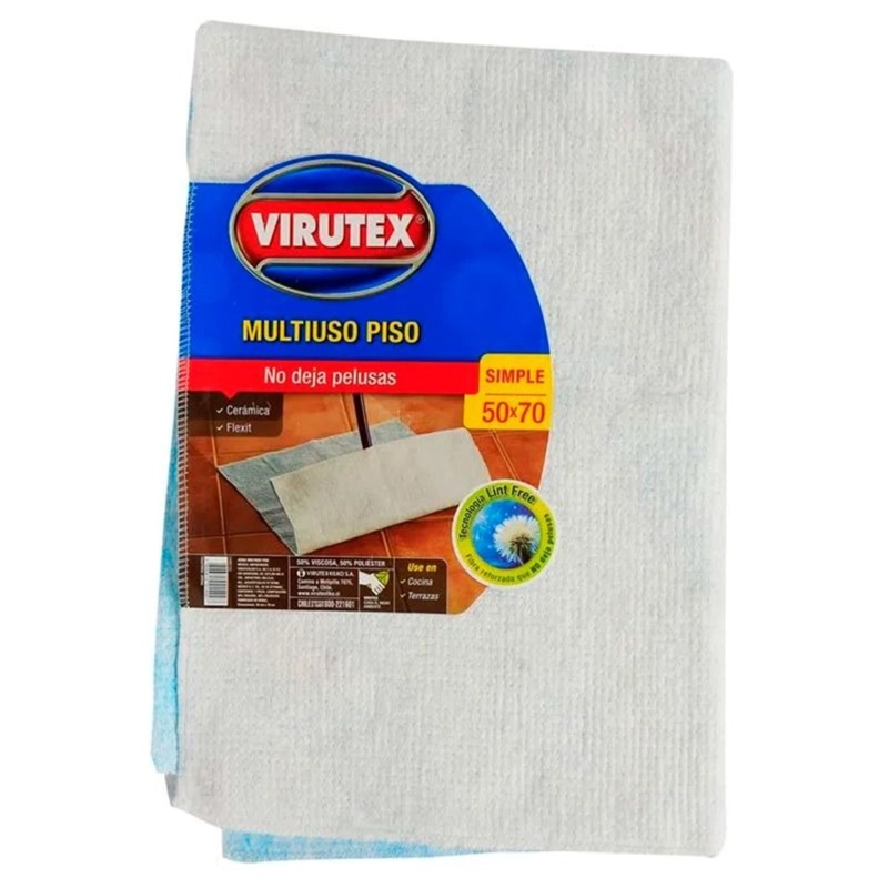 PACK X 4 TRAPERO DE ALGODON SIMPLE 50×70 – VIRUTEX - 1