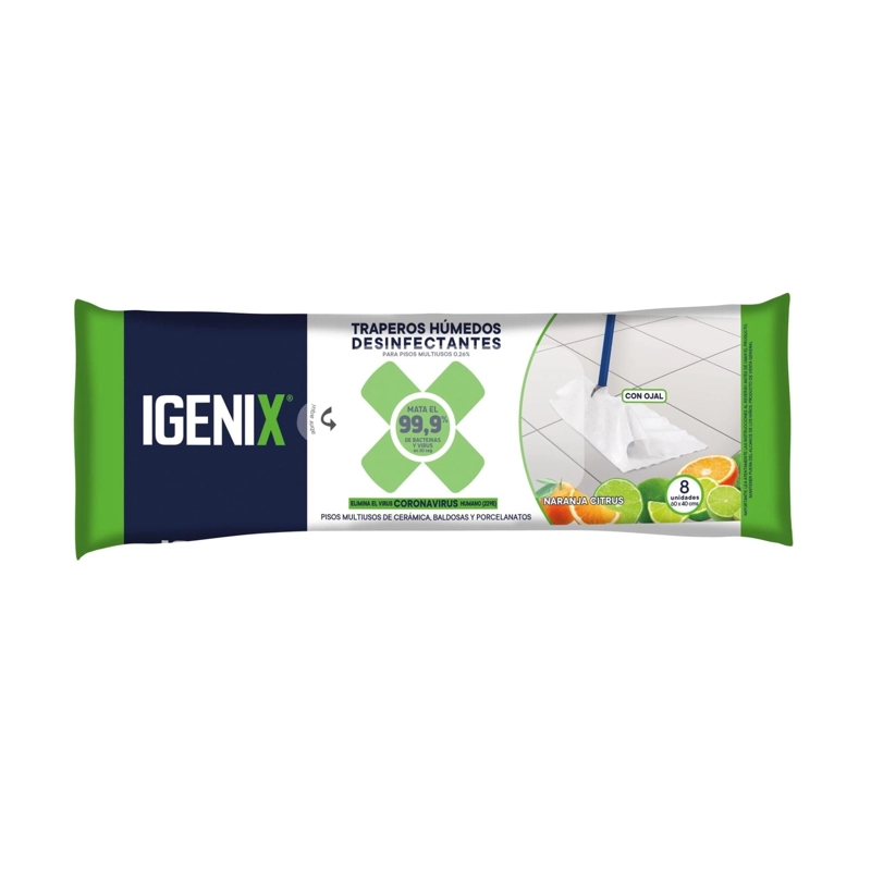 TRAPERO HUMEDO PISO 10 UND / NARANJA CITRUS – IGENIX - 3