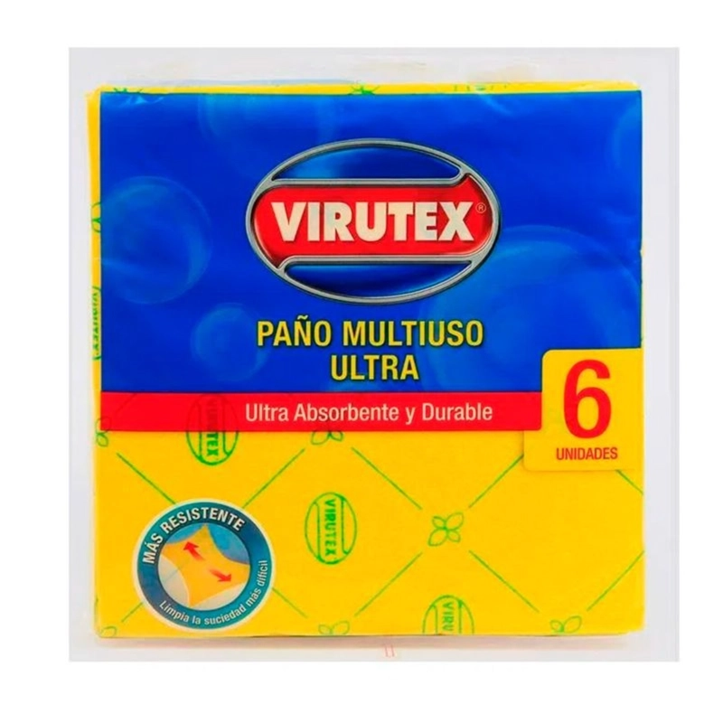 PACK X 4 PAÑO MULTIUSO ULTRA 6 UND. – VIRUTEX - 2