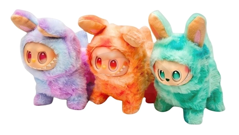 PAK DE 3 LABUBU A PILA 2025 MIX COLORES - 1