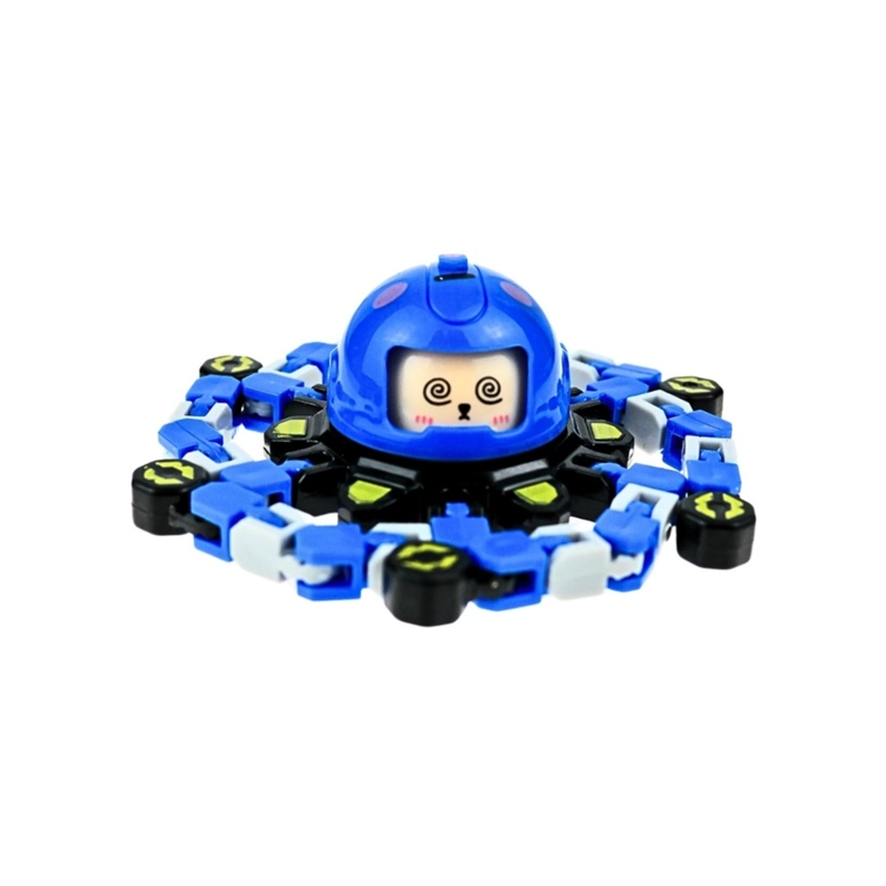 JUGUETE FIDGET SPINNER TRANSFORMABLE ANTIESTRE S AZUL - 1