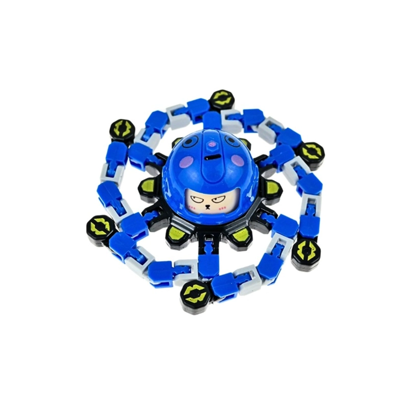 JUGUETE FIDGET SPINNER TRANSFORMABLE ANTIESTRE S AZUL - 3