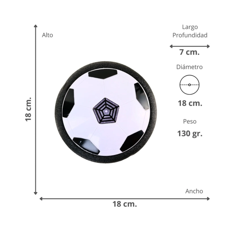 JUGUETE BALON DE FUTBOL FLOTANTE CON LUCES LED - 1
