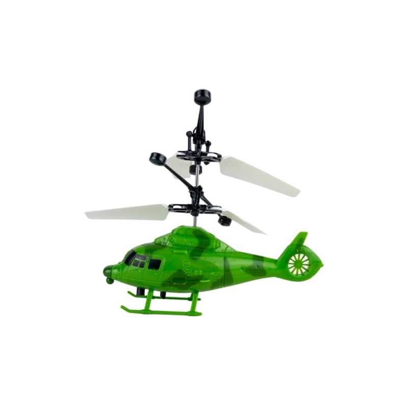 HELICOPTERO DE JUGUETE VOLADOR POR INDUCCION CON CONTROL REMOTO MILITAR - 1