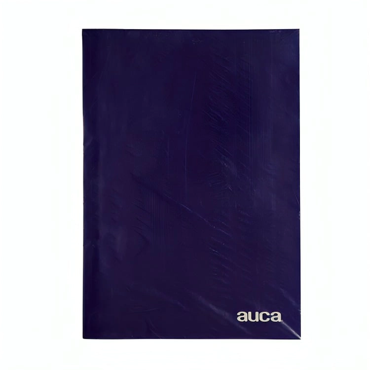 PACK 4 ARCHIVADOR PLASTIFICADO CON GUSANO / AZUL- AUCA - 1