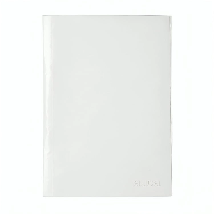 PACK 4 ARCHIVADOR PLASTIFICADO CON GUSANO / BLANCO – AUCA - 2