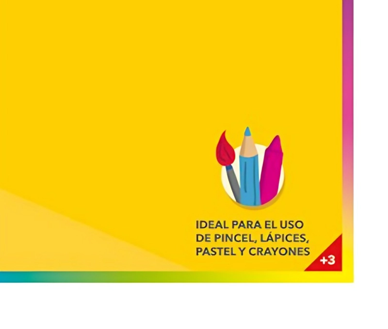 PACK 3 BLOCK DE DIBUJO MEDIUM 99 1/8 20 HOJAS DOBLE FAZ – ARTEL - 3