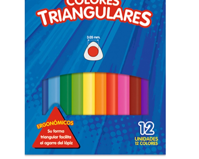 PACK 3 LAPICES 12 COLORES TRIANGULARES – PROARTE - 3