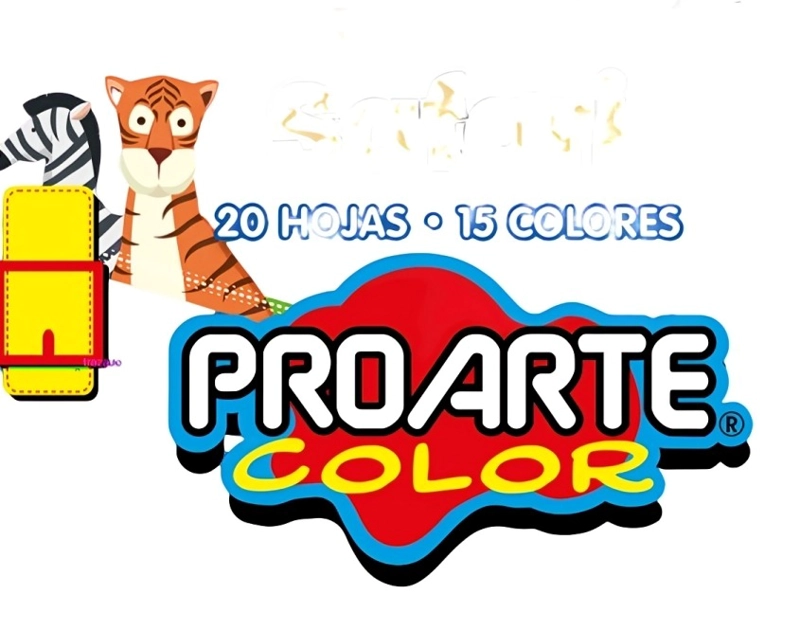 PACK 3 PAPEL LUSTRE ESTAMPADO SAFARI 20H. 15 DISEÑOS – PROARTE - 1