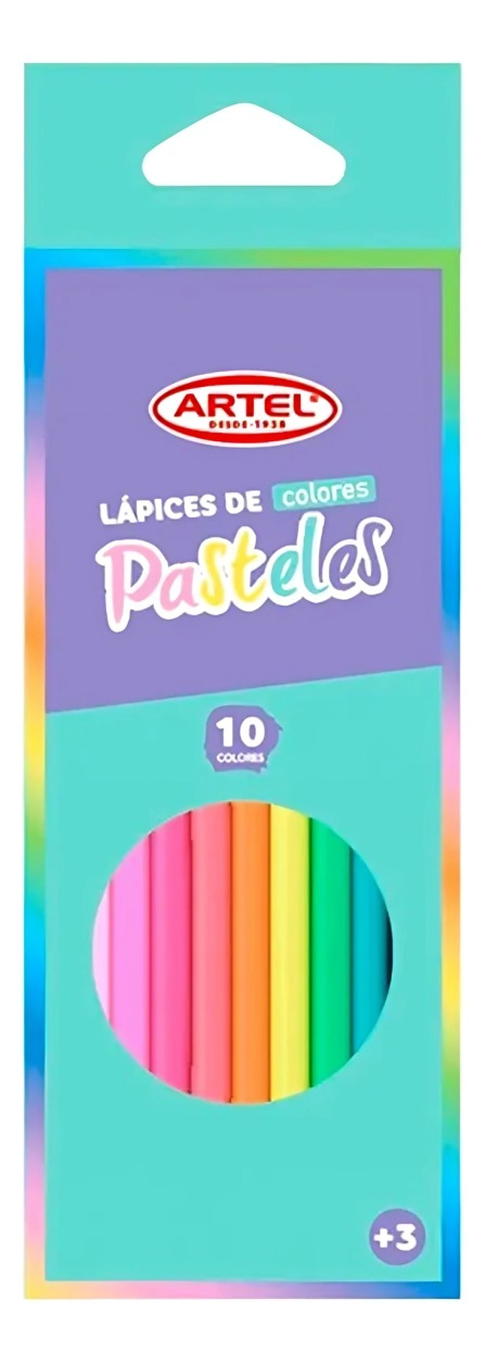 PACK 3 SET 10 LAPICES DE COLOR PASTEL – ARTEL - 1