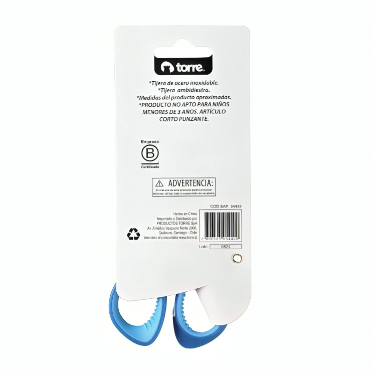 PACK 4 TIJERAS ESCOLAR PULG CONFORT GRIP - 1