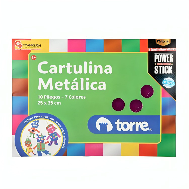 PACK 3 BOLSON CARTULINA METALICA – TORRE - 1