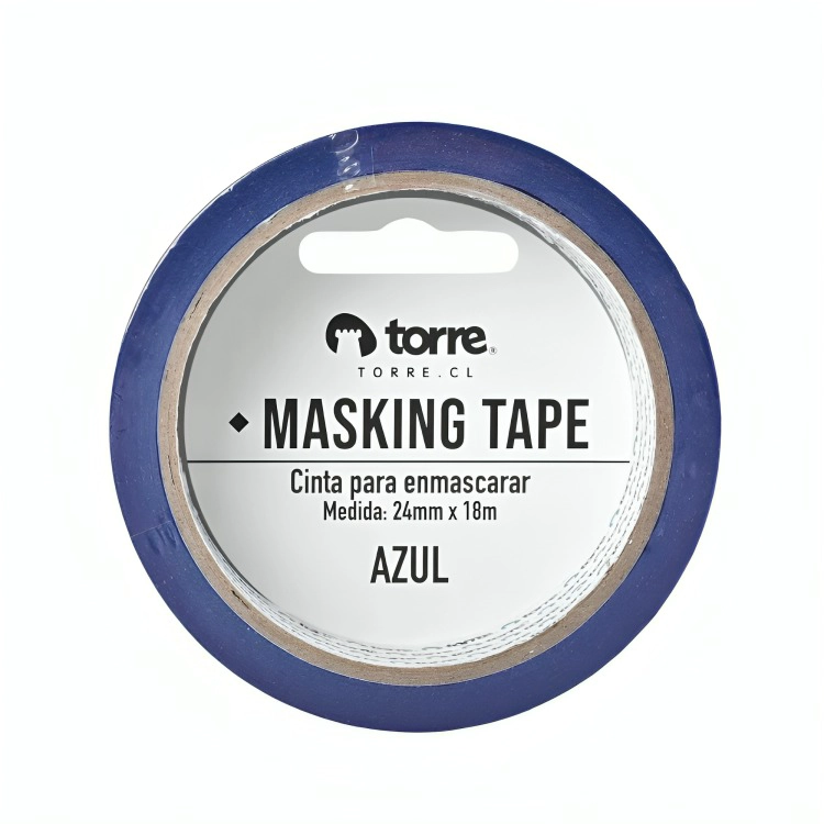 PACK 3 CINTA MASKING AZUL 24MM. X18M. – TORRE - 1