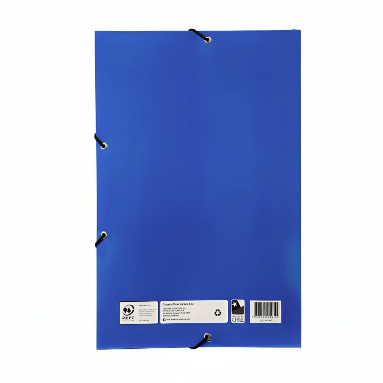 PACK 4 CARPETA OFICIO CARTERA AZUL - 3
