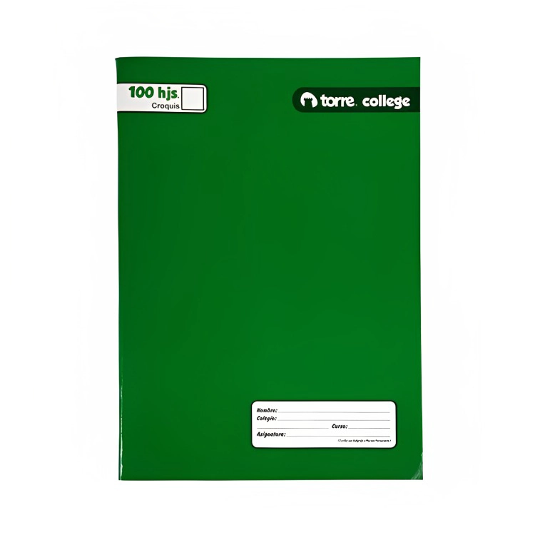 PACK 4 CUADERNO COLLEGE CROQUIS 100 HOJAS - 2