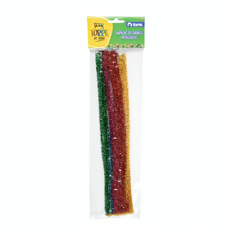 PACK 4 VARILLAS DE CHENILLE METALICAS - 3