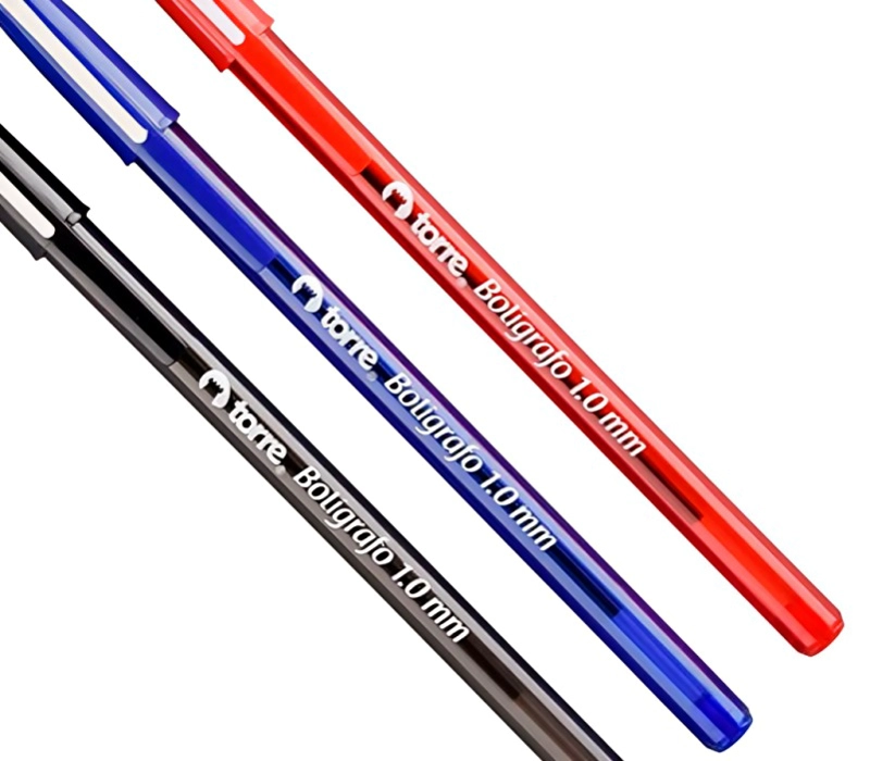 PACK 3 DE SET 5 BOLIGRAFOS 1.0MM BLISTER 2A 2N 1R – TORRE - 1