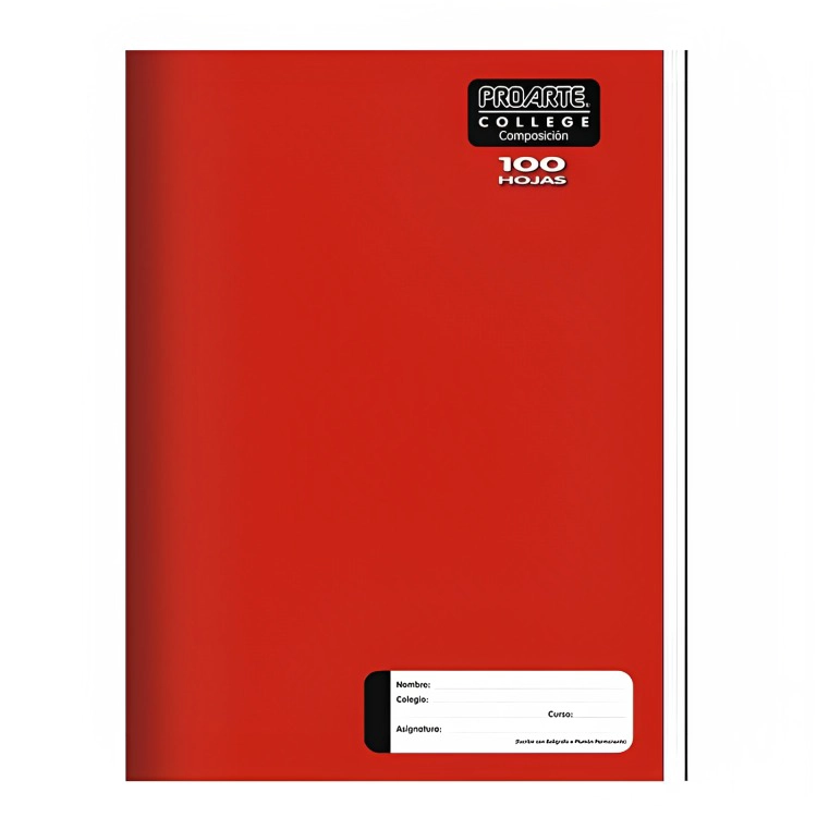 PACK 4 CUADERNOS COLLEGE LISO COMPOSICION 100 HOJAS - 3