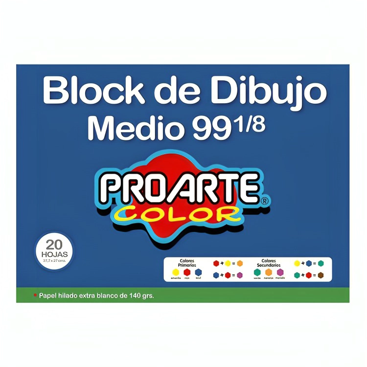 PACK 3 BLOCK MEDIUM N°99 1/8 20 HOJAS – PROARTE - 3