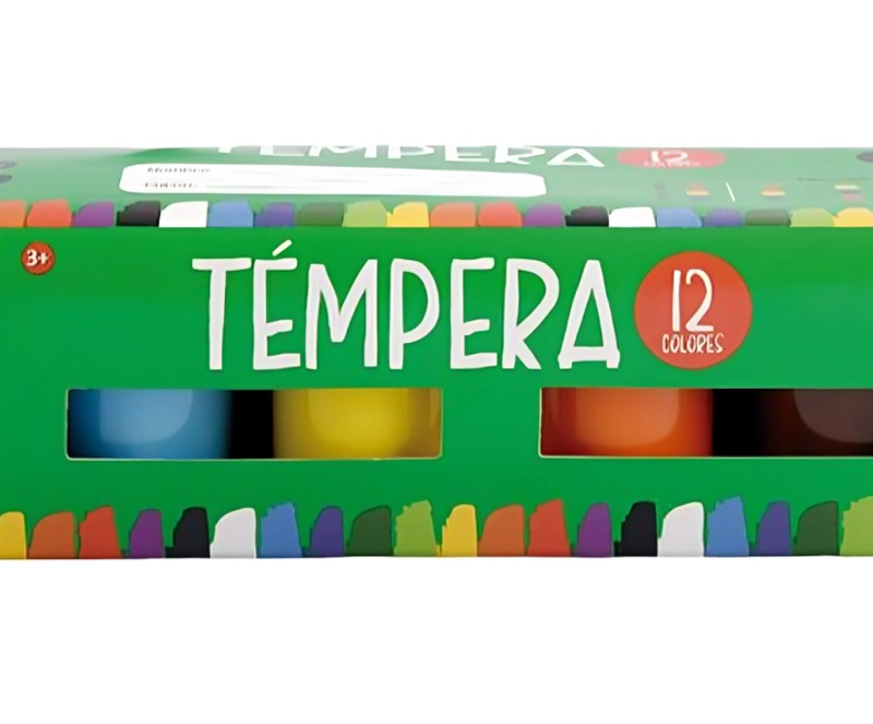 PACK 3 TEMPERAS 12 COLORES – TORRE - 3