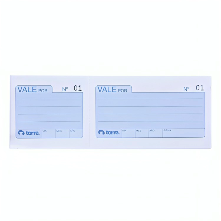 PACK 4 FORMULARIO VALE POR 100 HOJAS – TORRE - 1