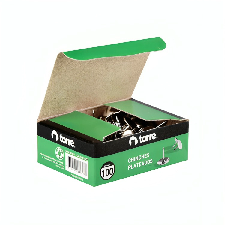 PACK 4 CAJA DE CHINCHES PLATEADOS 100 UND – TORRE - 1
