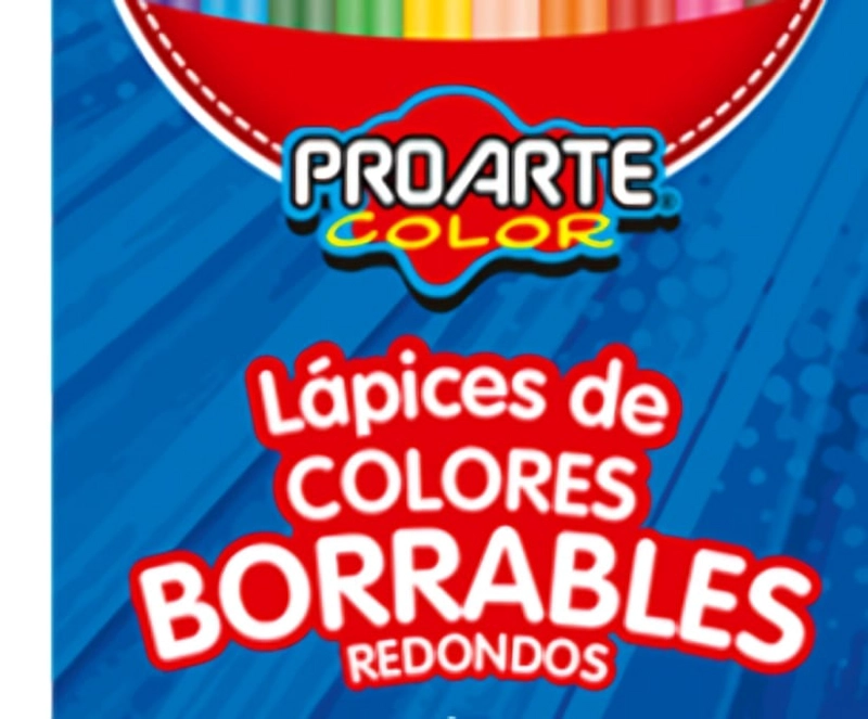 PACK 2 LAPICES 12 COLORES BORRABLES – PROARTE - 1