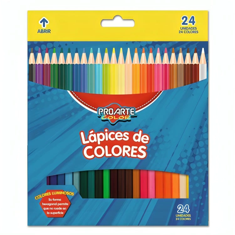 PACK 2 LAPICES DE COLOR 24 UND LARGOS – PROARTE - 2
